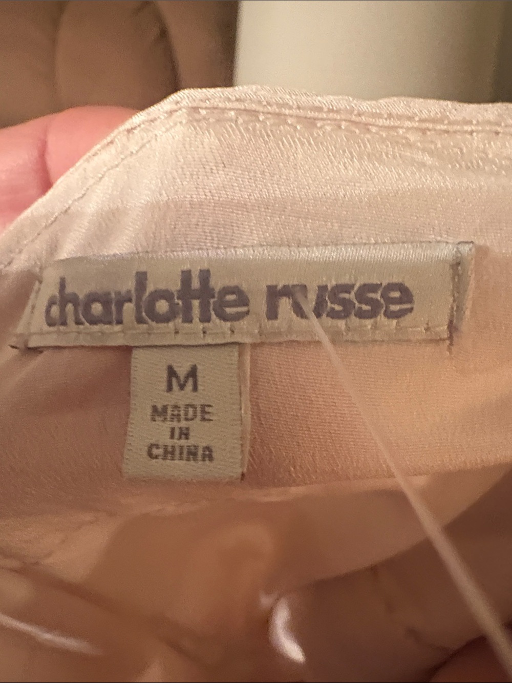 Charlotte Russe Ivory Lace Tiered Mini Dress - Picture 4 of 4